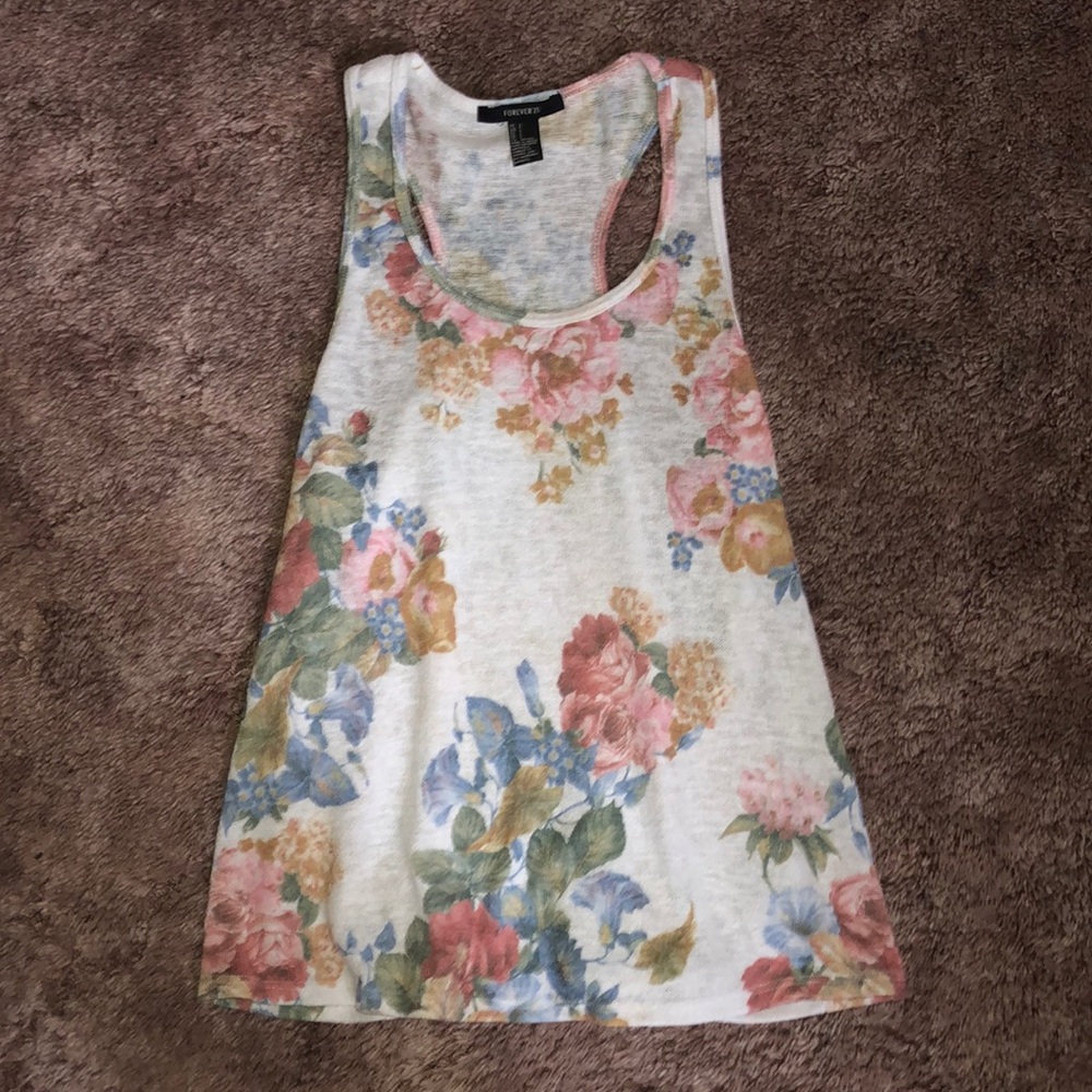 floral tank top